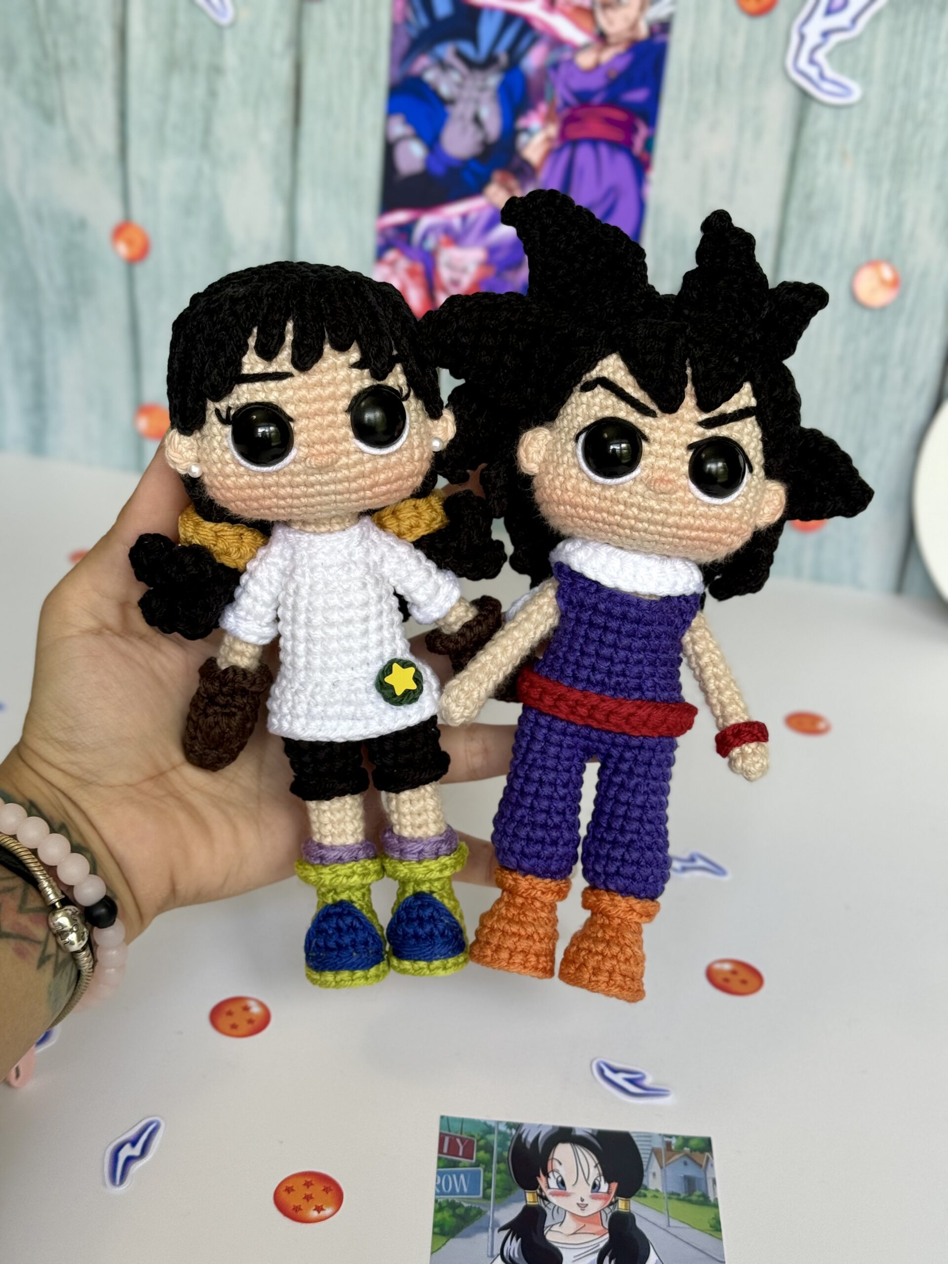 gohan y videl patrón digital 2 en 1 gohan y videl patrón digital 2 en 1