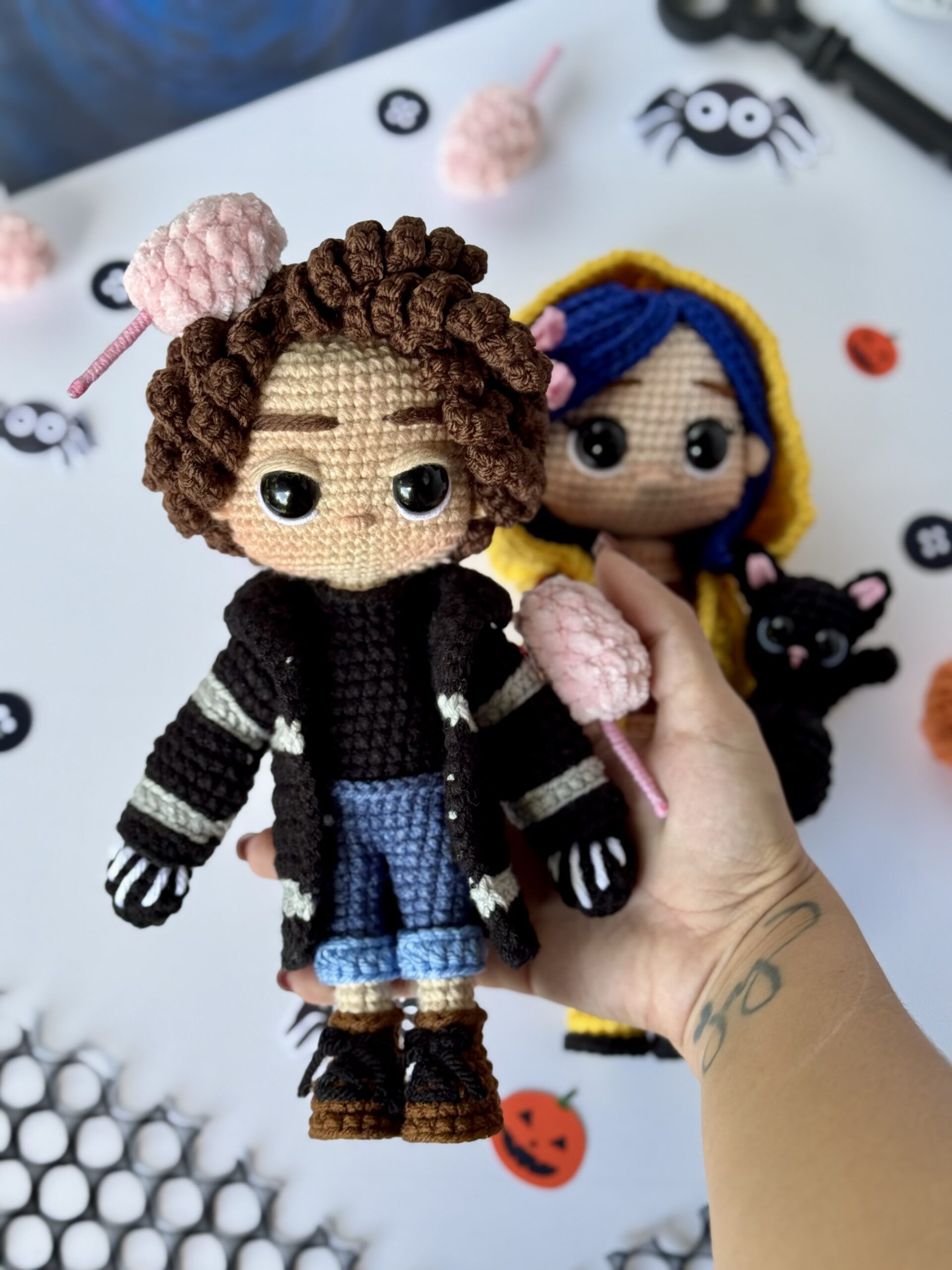 coraline & wybie patrón digital 3 en 1 coraline & wybie patrón digital 3 en 1