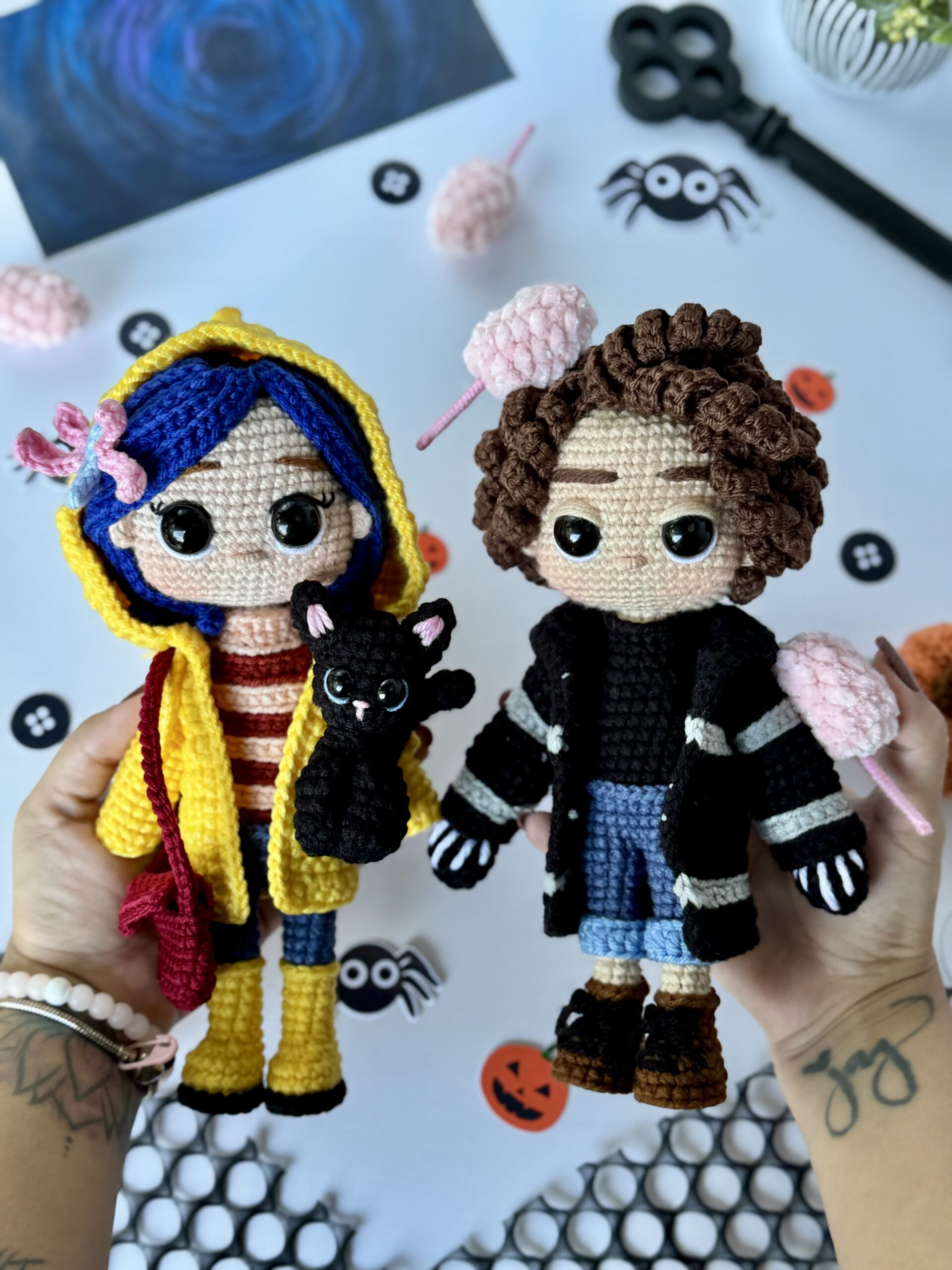 coraline & wybie patrón digital 3 en 1 coraline & wybie patrón digital 3 en 1